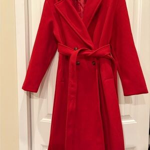 Old Navy Vibrant Red Trench Coat